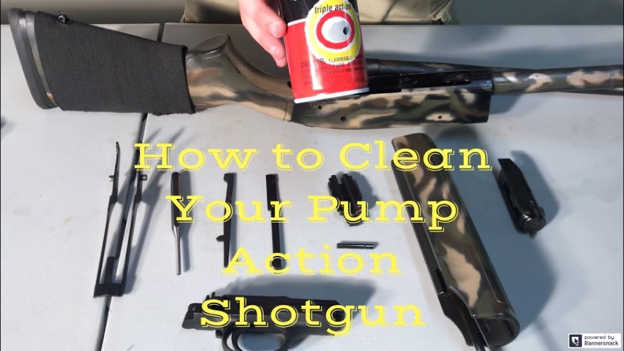 How to clean and disassemble a pump action shotgun - YouTube