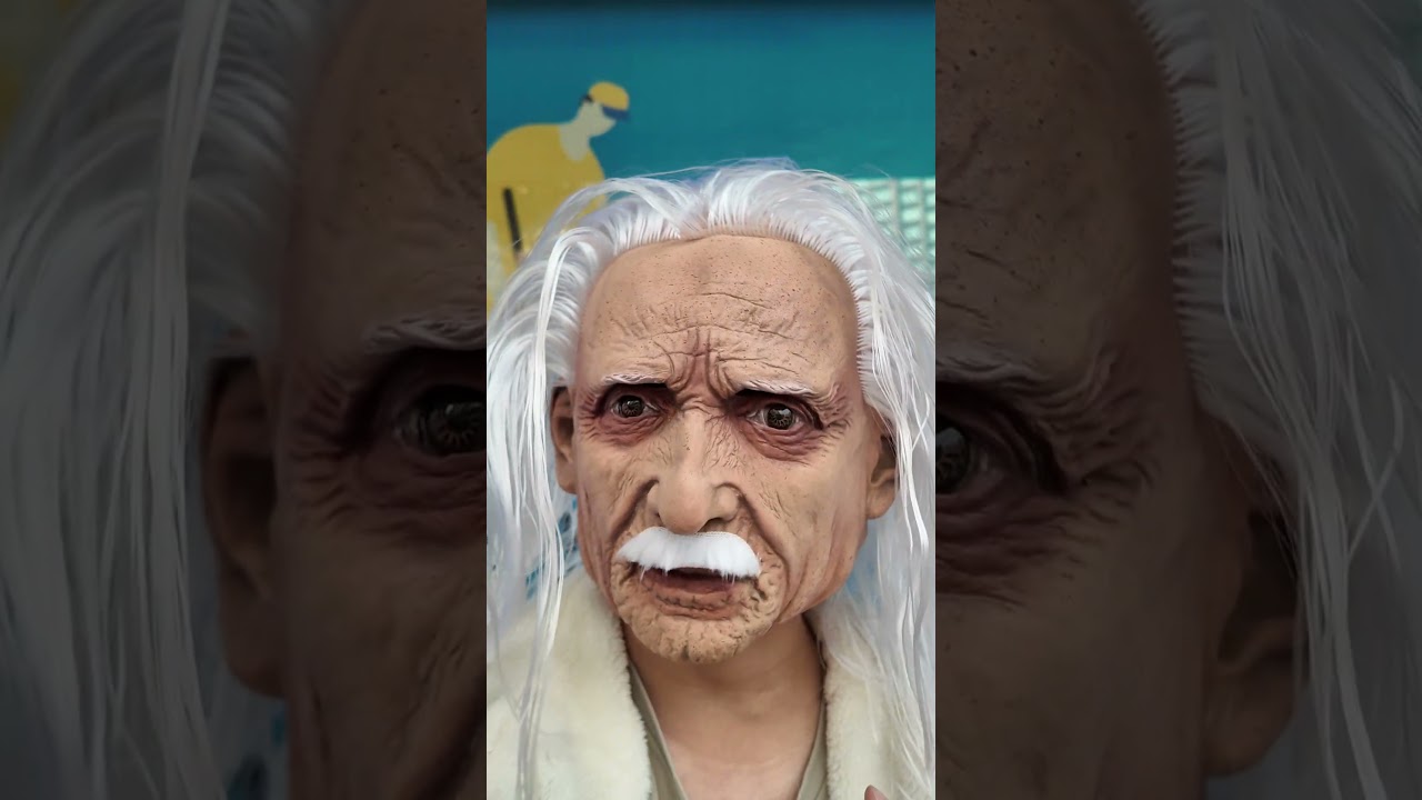 " Look for Party! This Old Man Mask is Too Cool