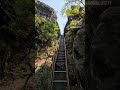 Schrammsteine im Elbsandsteingebirge über Wildschützensteig und Jägersteig