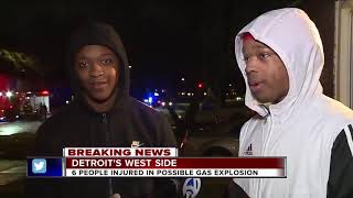 6 people injured in house explosion in Detroit