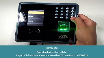 eSSL MB160 How to Download att record