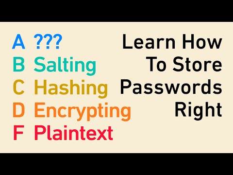 Video: Ar slaptažodžiai yra užšifruoti arba sumaišyti?