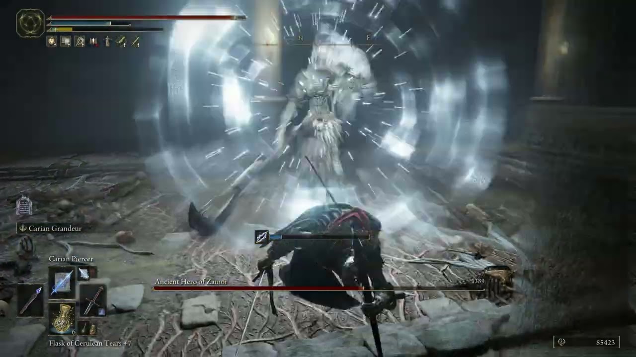 Spellblade Build vs Ancient Hero of Zamor - Elden Ring Boss 123/165 (Full Fight)