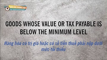 Một số thuật ngữ tiếng anh về Luật thuế xuất, nhập khẩu