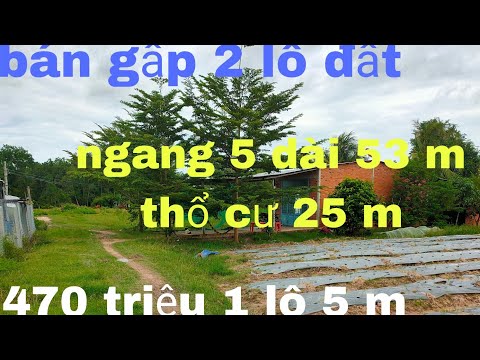 Video ( Nhà Đất Tây Ninh ) 2 Lô Đất 5*53 Thổ Cư 25 m Gần... - youtube