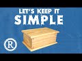 Make a simple box with hand tools.