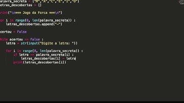 Jogo da Forca em Python