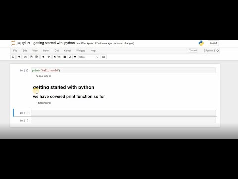 Video: Hvordan kommenterer du i en Jupyter-notisbok?