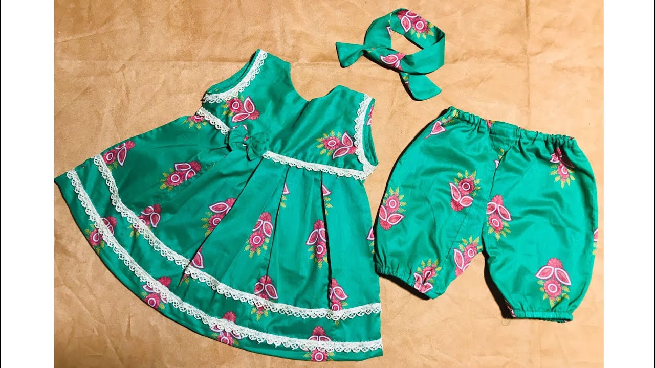 6 month old baby girl frock design| cutting and stitching tutorial ...