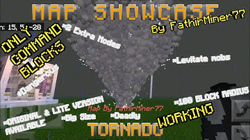 Map Showcase | WORKING TORNADO - MCBE 1.16.0.60