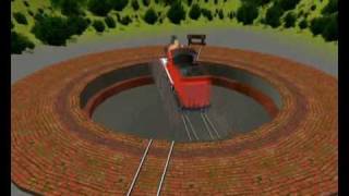 Trainz James Spinning on a Turntable