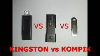 Hi-Tech. Порівняня флешек, KINGSTON vs KOMPIK