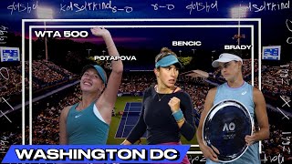 USA SWING. FIGHT WITH BENCIC. POTAPOVA ADOPTING A DOG. BRADY COME BACK. TENNIS LIFE