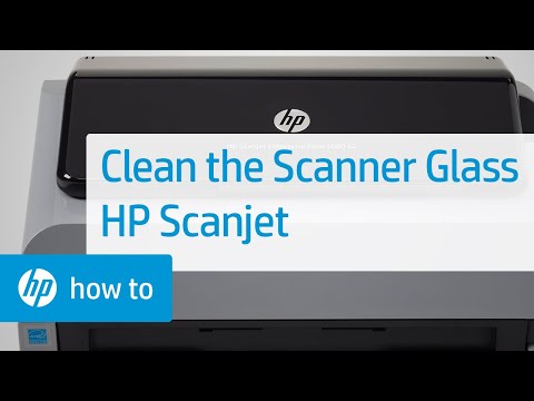 Cleaning the Scanner Glass | HP Scanjet Enterprise Sheet-feed Scanner | HP