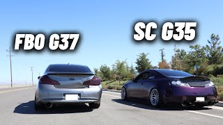SUPERCHARGED G35 vs TUNED G37 😳