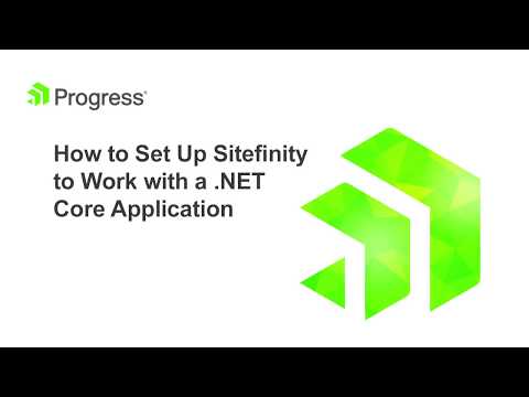 How to Set Up Sitefinity to Work with a .NET Core Application