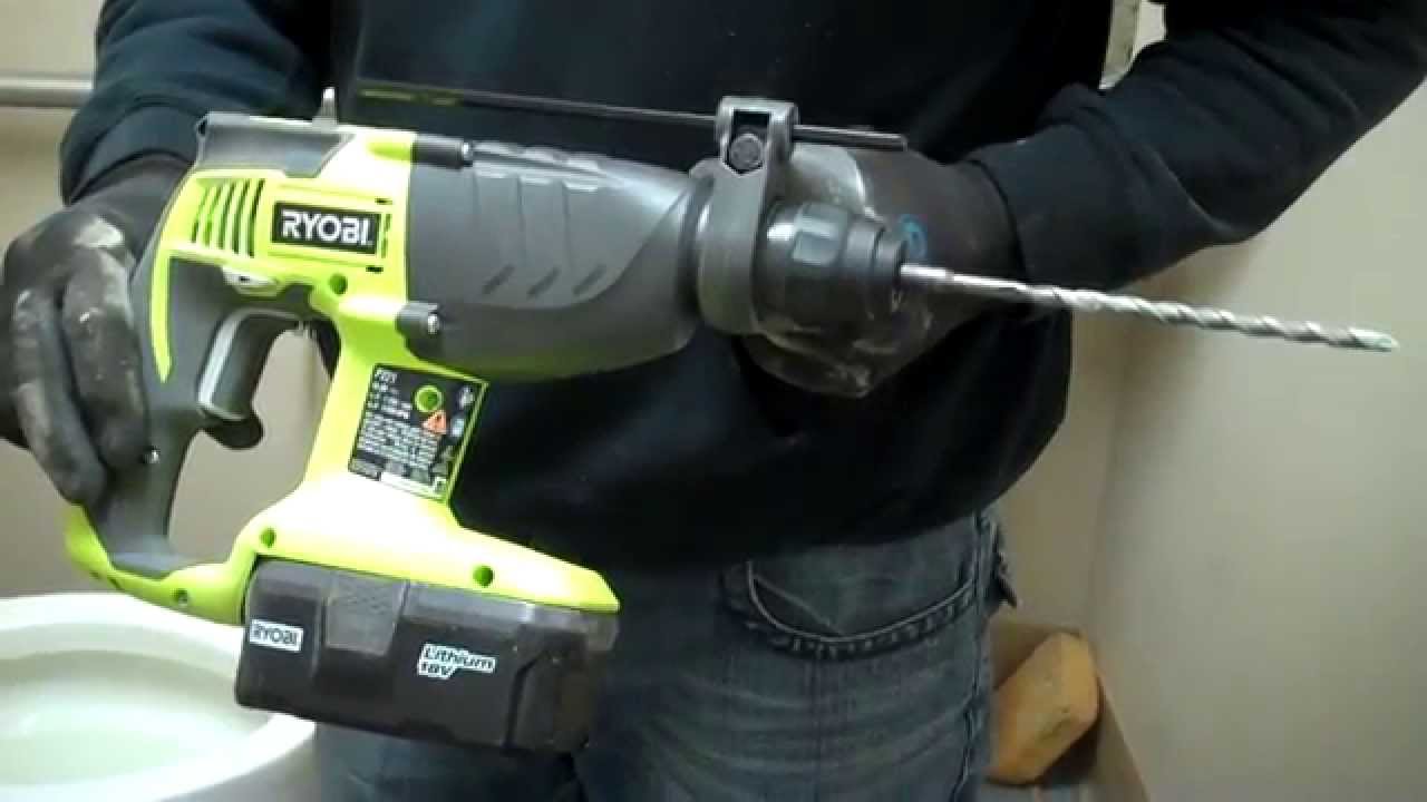 Ryobi P 221 SDS Hammer Drill - YouTube