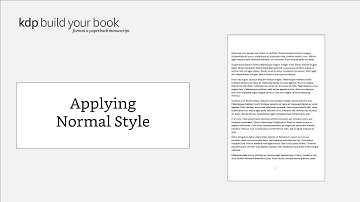 Applying Normal Style