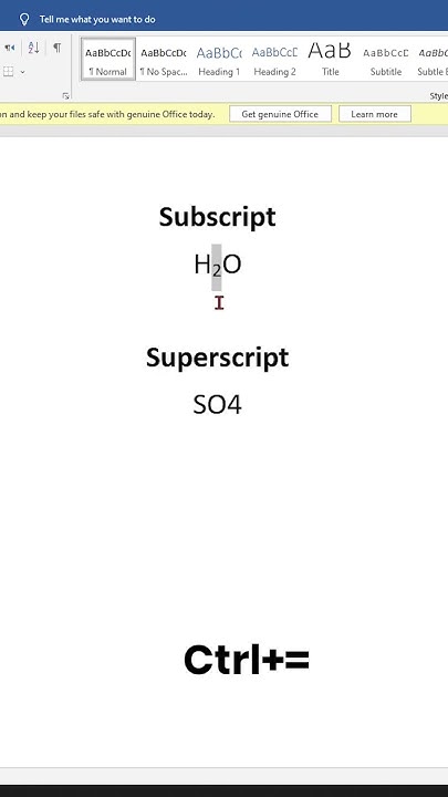 Subscript and Superscript in Word Shortcut Key | How to Use Them for ...