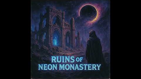 Ruins of the Neon Monastery — Chronosauria II | Sacred Sci-Fi Ambient · Retro VHS Soundscape