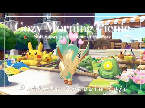 Cozy Morning Picnic with Eeveelutions 🌼 Soft Piano Lo-fi | 3 Hours | Pokémon Pokopia BGM