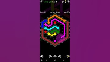 How To Solve Flow Free Hexes 9x9 Mania Level 20 Board Walk Through Solution Walkthrough