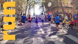 Paris Half Marathon Inside The Race For Treadmill | From kilometer 11 to The Finish Arch