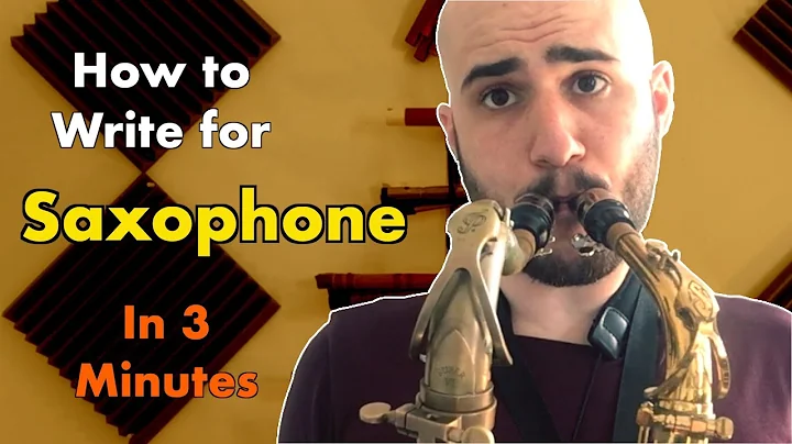 How to Write for Saxophone in 3 Minutes