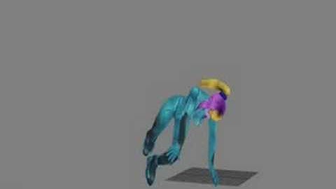 Zero suit samus and Predator  Softimage Xsi Motion Test