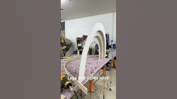 Tiered LED 3D arch accent wall