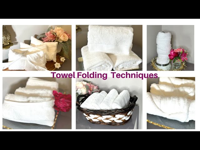 BATHROOM DECORATING IDEAS, Towel Folding Techniques!