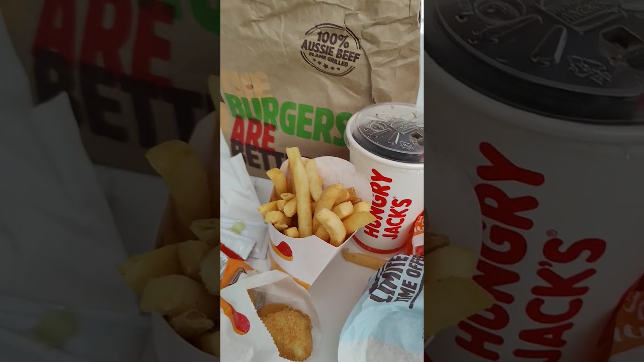 Tried HUNGRY JACKS Chicken Meal AUSTRALIA! Feast your eyes feed your soul-let's dig in💯 