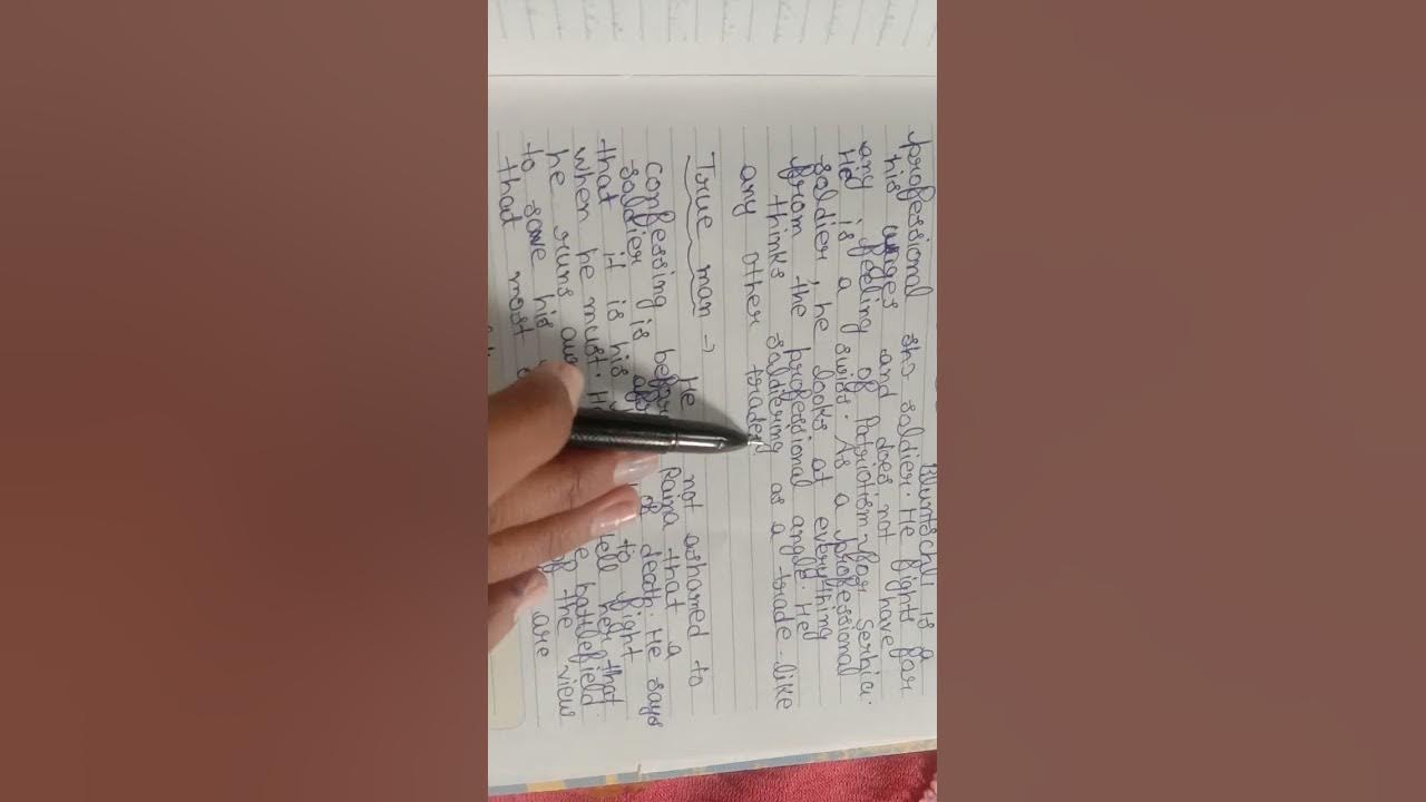 character sketch of bluntschli Arms and the man in simple way by