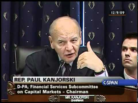 Financial Services Committee hearing on Madoff December 9, 2009 Part 6