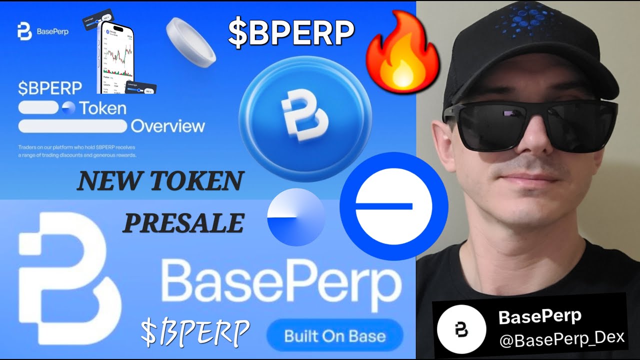 $BPERP - BasePerp TOKEN PRESALE CRYPTO COIN HOW TO BUY BPERP ICO BASE CHAIN  COINBASE BLOCKCHAIN NEW