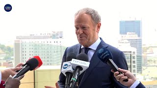 Konferencja prasowa Premiera Donalda Tuska w Angoli.