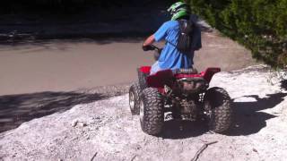 ATV Creek Ride with Nick - Yamaha Warrior 350 - Honda TRX 450R