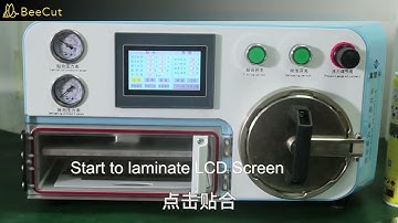 2in1 LCD lamination machine with air bubble remover