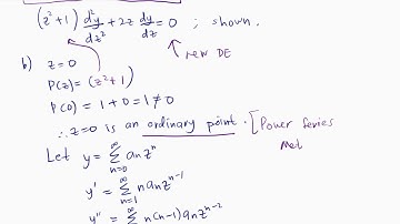 Example Series Solution near Infinity