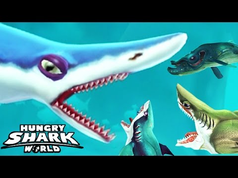 Hungry Shark World Basking Shark VS Whale Shark VS GREAT 