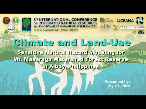 Climate and Land-Use Sensitive Natural Hazard Modeling for Mt. Masaraga Watershed/Forest Reserve