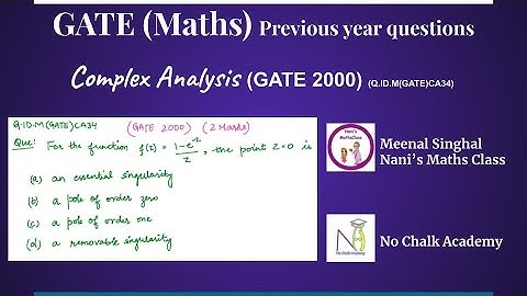 Complex Analysis, GATE 2000 Question (Q.ID.M(GATE)CA34)