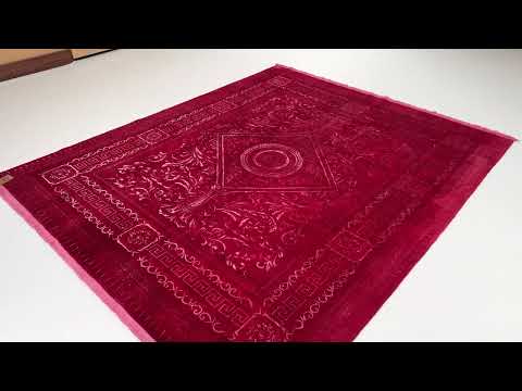 Versace Serisi El Dokuma Versace Desenli Kırmızı İpekli Halı inceleme videosu kapak görseli