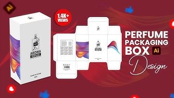 Perfume Box Design in illustrator  |  Adobe illustrator tutorials