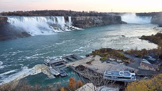 Niagara Falls Canada Clifton Hill & Falls Walk on November 6, 2020