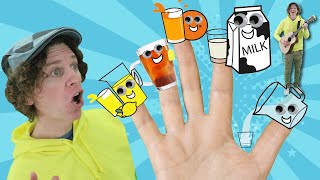 family finger drinks song learn drink names learn english kids