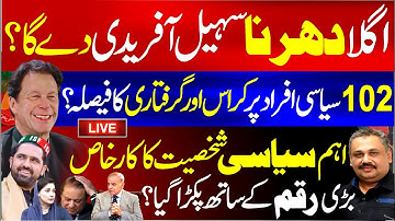 🔴Live: Sohail Afridi to Lead Next Protest | Action Planned Against 102 Political Figure | Rana Azeem