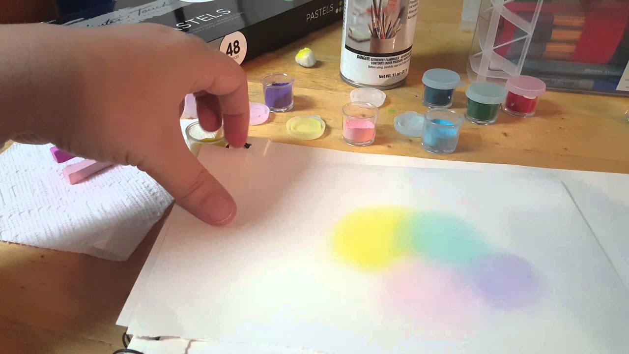 Shaving my pastel chalks YouTube