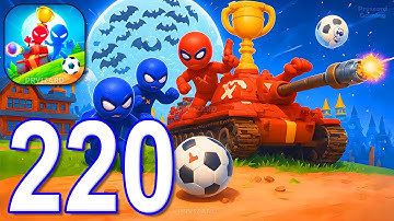 Stickman Party - Gameplay Part 220 Random Funny MiniGames 1 2 3 4 Plyer Free New Update Adventure