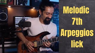 Minor 7 Major 7 Arpeggios Lick Shred Melodic Guitar Lesson Chandresh Kudwa